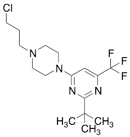 4-[4-(3-Chloropropyl)-1-piperazinyl]-2-(1,1-dimethylethyl)-6-(trifluoromethyl)pyrimidine