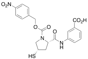 3-[[[(2S,4S)-1-(4-Nitrobenzyloxycarbonyl)-4-mercaptopyrrolidin-2-yl]carbonyl]amino]benzoic Acid