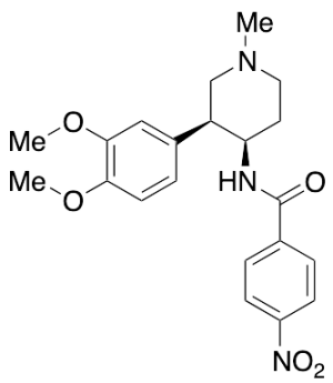 N-((3S,4R)-3-(3,4-Dimethoxyphenyl)-1-methylpiperidin-4-yl)-4-nitrobenzamide