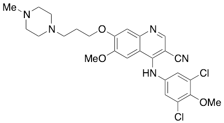 4-[(3,5-Dichloro-4-methoxyphenyl)amino]-6-methoxy-7-[3-(4-methyl-1-piperazinyl)propoxy]-3-quinolinecarbonitrile