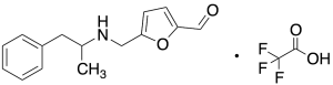 5-(((1-Phenylpropan-2-yl)amino)methyl)furan-2-carbaldehyde TFA Salt