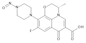 (3S)-9-Fluoro-2,3-dihydro-3-methyl-10-(4-nitroso-1-piperazinyl)-7-oxo-7H-pyrido[1,2,3-de]-1,4-benzoxazine-6-carboxylic Acid