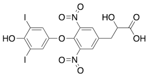 2-Hydroxy-3-(4-(4-hydroxy-3,5-diiodophenoxy)-3,5-dinitrophenyl)propanoic acid