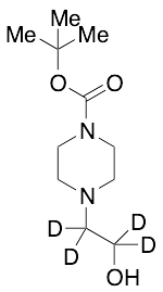 1,1-Dimethylethyl 4-(2-Hydroxyethyl)piperazine-1-carboxylate-d4