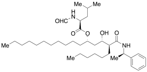 N-Formyl-L-leucine(1S)-1-[(2S,3S)-2-hydroxy-3-[(R)-1-phenylethylcarbomoyl)]nonyl]dodecyl Ester(Orlistat Impurity)