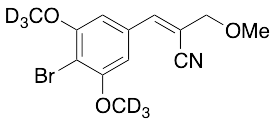 3-(4-Bromo-3,5-dimethoxyphenyl)-2-(methoxymethyl)-2-propenenitrile-d6