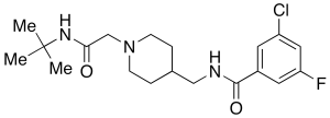 N-((1-(2-(tert-Butylamino)-2-oxoethyl)piperidin-4-yl)methyl)-3-chloro-5-fluorobenzamide