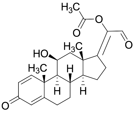 (11b,17Z)-20-(Acetyloxy)-11-hydroxy-3-oxopregna-1,4,17(20)-trien-21-al