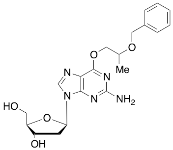 (2R,3S,5R)-5-(2-Amino-6-(2-(benzyloxy)propoxy)-9H-purin-9-yl)-2-(hydroxymethyl)tetrahydrofuran-3-ol