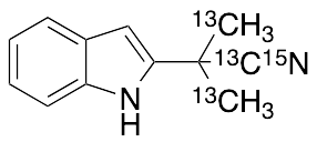 Alpha,Alpha-Dimethyl-1H-indole-2-acetonitrile-13C315N