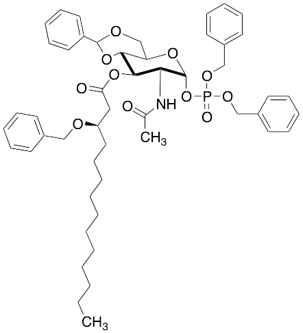 [3(R)]-2-(Acetylamino)-2-deoxy-4,6-O-(phenylmethylene)-Alpha-D-glucopyranose 1-[Bis(phenylmethyl) Phosphate] 3-[3-(Phenylmethoxy)tetradecanoate]