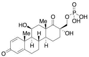 11beta,17alpha-Dihydroxy-17-[(phosphonooxy)methyl]-D-homoandrosta-1,4-diene-3,17a-dione (>85%)