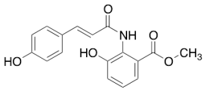 (E)-Methyl 3-hydroxy-2-(3-(4-hydroxyphenyl)acrylamido)benzoate