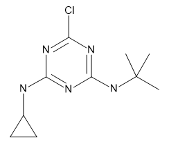 2-(tert-Butylamino)-4-chloro-6-cyclopropylamino-1,3,5-triazine