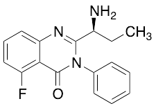 2-[(1S)-1-Aminoprpyl]-5-fluoro-3-phenyl-4(3H)-quinazolinone