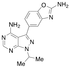 3-(2-Amino-5-benzoxazolyl)-1-(1-methylethyl)-1H-pyrazolo[3,4-d]pyrimidin-4-amine