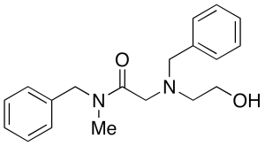 2-[N-Benzyl-(2-hydroxyethyl)amino]-N-methyl-N-(phenylmethyl)-acetamide