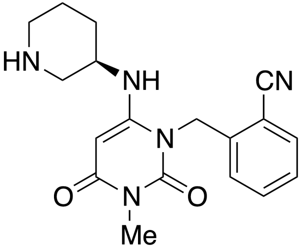 2-[[3,4-Dihydro-3-methyl-2,4-dioxo-6-[(3R)-3-piperidinylamino]-1(2H)-pyrimidinyl]methyl]-benzonitrile