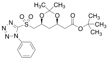 tert-Butyl 2-[(4R,6S)-2,2-Dimethyl-6-[(1-phenyl-1H-terazol-5-ylsulfonyl)methyl]-1,3-dioxan-4-yl]acetate