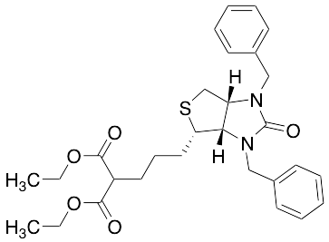 1,3-Diethyl ester 2-[3-[(3aS,4S,6aR)-hexahydro-2-oxo-1,3-bis(phenylmethyl)-1H-thieno[3,4-d]imidazol-4-yl]propyl] Propanedioic acid