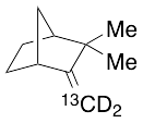 (-)-Camphene-13C,D2 (major)