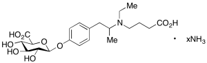 O-Desmethyl Mebeverine Acid O-Beta-D-Glucuronide Ammonium Salt
