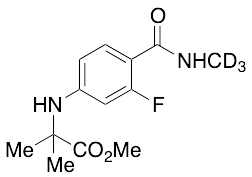 N-[3-Fluoro-4-[(methylamino)carbonyl]phenyl]-2-methylalanine Methyl Ester-d3