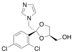 trans-2-(2,4-Dichlorophenyl)-2-(1H-imidazol-1-ylmethyl)-1,3-dioxolane-4-methanol