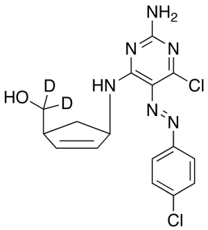 (1R,4S)-rel-4-[[2-Amino-6-chloro-5-[(4-chlorophenyl)azo]-4-pyrimidinyl]amino]-2-cyclopentene-1-methanol-d2