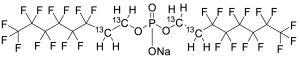 Sodium bis(1H,1H,2H,2H-[1,2-13C2]Perfluorooctyl)phosphate