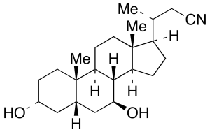 (3Alpha,5Beta,7Beta)-3,7-Dihydroxy-24-norcholane-23-nitrile