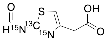 2-(2-Formamidothiazol-4-yl)acetic Acid-13C,15N2