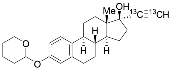 17-(Ethynyl-13C2)-3-[(tetrahydro-2H-pyran-2-yl)oxy]-19-norpregna-1,3,5(10)-trien-20-yn-17-ol