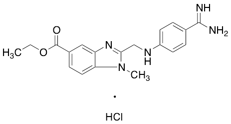 2-[[[4-(Aminoiminomethyl)phenyl]amino]methyl]-1-methyl-1H-benzimidazole-5-carboxylic Acid Ethyl Ester Hydrochloride