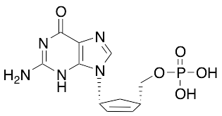 2-Amino-1,9-dihydro-9-[(1R,4S)-4-[(phosphonooxy)methyl]-2-cyclopenten-1-yl]-6H-purin-6-one
