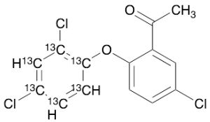 1-[5-Chloro-2-(2,4-dichlorophenoxy-13C6)phenyl]ethanone