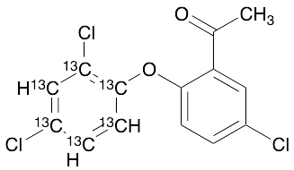 1-[5-Chloro-2-(2,4-dichlorophenoxy-13C6)phenyl]ethanone