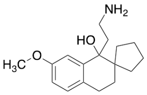 (±)-1'-(2-Aminoethyl)-3',4'-dihydro-7'-methoxy-spiro[cyclopentane-1,2'(1'H)-naphthalen]-1'-ol