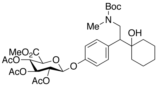 rac N-Boc-N,O-Didesmethyl Venlafaxine 2,3,4-Tri-O-acetyl-Beta-D-glucuronide Methyl Ester