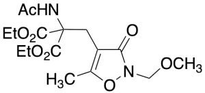 Ethyl 2-Acetamido-2-ethoxycarbonyl-3-(2-ethyl-5-methyl-3-oxoisoxazolin-4-yl)propionate