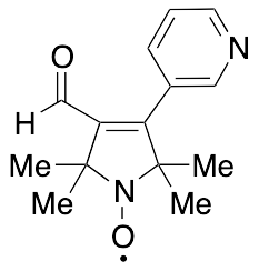 3-Formyl-2,5-dihydro-2,2,5,5-tetramethyl-4-(3-pyridinyl)-1H-pyrrol-1-yloxy