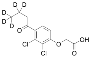 (2,3-Dichloro-4-butyrylphenoxy)acetic Acid-d7
