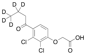 (2,3-Dichloro-4-butyrylphenoxy)acetic Acid-d7