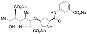 (AlphaS,2S,3R)-5-Carboxy-4-[[(3S,5S)-5-[[(3-carboxyphenyl)amino]carbonyl]-3-pyrrolidinyl]thio]-3,4-dihydro-Alpha-[(1R)-1-hydroxyethyl]-3-methyl-2H-pyrrole-2-acetic Acid Trisodium Salt (>85%)