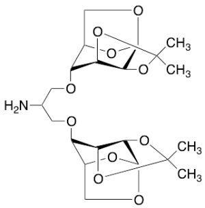 1,3-Bis-(1,6-anhydro-2,3-O-isopropylidene-Beta-D-mannopyranose-4-yloxy)-2-propylamine