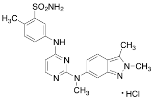 5-((2-((2,3-Dimethyl-2H-indazol-6-yl)(methyl)amino)pyrimidin-4-yl)amino)-2-methylbenzenesulfonamide Hydrochloride