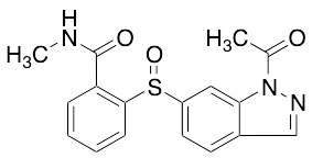 2-[(1-Acetyl-1H-indazol-6-yl)sulfinyl]-N-methylbenzamide