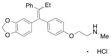 2-[4-[(1-(1,3-Benzodioxol-5-yl)-2-phenyl-1-buten-1-yl]phenoxy]-N,N-dimethylethanamine  Hydrochloride (E/Z Mixture)