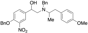 Alpha-[[[2-(4-Methoxyphenyl)-1-methylethyl](phenylmethyl)amino]methyl]-3-nitro-4-(phenylmethoxy)benzenemethanol