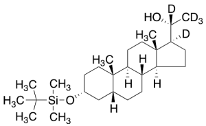 (3Alpha,5Beta,20R)-3-[[(1,1-Dimethylethyl)dimethylsilyl]oxy]-pregnan-20-ol-d5